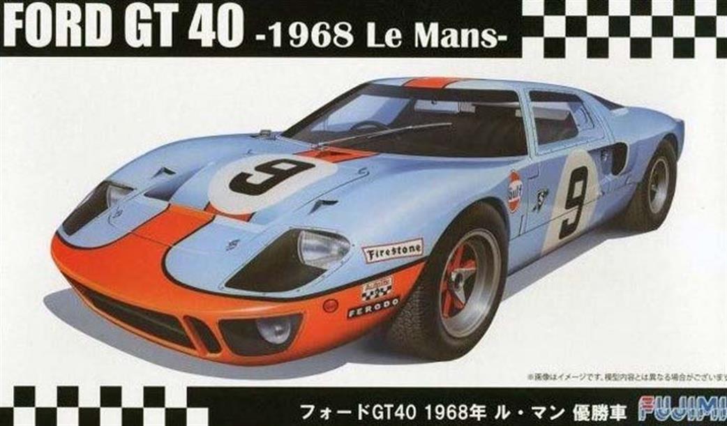 Fujimi 1/24 F126050 Ford GT40 1968 Le Mans Winner Kit