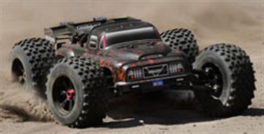 CORALLY DEMENTOR XP 6S MONSTER TRUCK 1/8 SWB BRUSHLESS RTRWild Custom Truck Fun for the well heeled! But look at our price!Absolutely insane wheelie-popping action, extreme speeds and mind-blowing acceleration! You HAVE to take a good, hard look at the amazing DementorXP6S stunt truck from Team Corally! Fitted with a 2050KV motor that can take up to 6S power, the Dementor will blow away the cpmpetition with longer and higher jumps, higher top speeds and extreme wheelie action!With a super-durable, all-metal four-wheel drivetrain, fully independent suspension, short wheelbase racing chassis and aerodynamic racing design, this is the ultimate stunt basher truck for anyone looking for awesome speeds, massive wheelies and HUGE jumps!All-Season Driving in Every Condition!The Team Corally Dementor stunt truck features a full suite of water-resistant electronics, so it's ready for driving anywhere you want, any time you want! Not only is the electronic speed controller resistant to splashes of water and mud, but the steering servo and receiver are also protected from the elements by special coatings applied at the factory. The receiver is further protected inside an electronics box that keeps dust and mud away from electrical connections. It goes without saying that we have only used rubber-sealed ball bearings. You can take the Dementor on anywhere! (Please note: no RC vehicle should be operated submerged in water or mud. Take care when driving in extreme conditions, and proper maintenance such as cleaning and lubricating should take place after driving in mud, water or near salt water.)Racing Style Chassis for Extreme Performance!Taking cues from the top professional racing machines in the RC industry, the Dementor uses a flat pan-style, short wheelbase chassis for the most efficient chassis layout possible. With a forward weight distribution, the weight of the drivetrain and all the components are kept as close to the front as possible. Substantial braces front and rear provide extra stiffness to allow the aluminum big bore shocks and HiCC8 composite suspension parts to do what they're meant to do. The reinforced chassis side guards have integrated front brackets that protect the body. The Team Corally SPL System locks the spring perches and prevent from losing the perches during hardest shock action, while the front and rear mounted Team Corally RSP Sway Bar System keeps the Dementor planted in corners and ensures a consistent handling in all conditions.Extreme 2050KV Brushless Power!With the Team Corally Kuron 2050KV 4-pole motor mounted on the extremely torsion-resistant 2-piece sliding motor mount, you can be sure to get the maximum speeds out of the box for supreme, big-air stunts and massive top speeds! The motor is fitted with a hardened steel pinion gear, which spins a hardened steel spur gear attached to the centre gear differential. You want huge speeds? You can get them with the pull of a trigger! Speeds of over 110 km/h (70+mph) are easy - just fit big enough batteries!6S LiPo Power Ready!The battery holder of the Dementor can fit batteries packs in all the popular sizes, and is adjustable for maximum versatility. The Team Corally Kuron 2050KV motor can use batteries that output between 2S and 6S power, giving you speeds of over 110 km/h (70+ mph)!!Triple Differential All-Metal DrivetrainJust like serious competition-level RC vehicles, the Dementor is fitted with silicone fluid-filled + sealed differentials at the front, rear and centre. These act as limited-slip differentials to make sure the full amount of power from the 2050KV Kuron motor gets to the tyres. With easy diff removal as standard, you can even tune the differentials to vary the amount of traction at either end of the truck! Inside the differentials, you'll find a complete set of metal gears, and metal outdrives thatconnect with the steel centre driveshafts that connect to the front and rear differentials. The front axles are driven by CVD driveshafts, and the rear axles are driven by metal dogbone shafts. The entire drivetrain is supported by solid 8x16x5mm rubber sealed ball bearings for maximum efficiency.Super Tough Racing Suspension!Just like the top competition racing buggies and trucks on the market today, the Dementor features extra-strong pivot ball style front suspension featuring steel pivot balls and steering turnbuckles as well as super-durable composite suspension arms. The rear suspension features upright hubs and steel camber link turnbuckles. At all four corners, extra-thick suspension arms made from HiCC8 composite and threaded 16mm big bore oil-filled shock absorbers make sure that the tyres stay in contact with the ground for maximum forward traction - unless you're flying through the air, of course!Maximum Grip All-Terrain Tyres!All-terrain motocross style real rubber tyres give the Dementor amazing grip in just about any off-road terrain, and are glued onto cool-looking, super-rugged multi-spoke wheels for superb durability. The wheels are mounted onto competition style 17mm hex hubs to make sure the wheels and tyres work together for maximum acceleration and braking power! The racing style block tyre tread pattern in combination with the extra flat sidewall minimizes tyre ballooning and provides maximum control at high speeds on all kinds of terrain!Varioprop S2R Steering Wheel ControllerThe Dementor has an ergonomically designed pistol-grip style radio transmitter, featuring the latest 2.4GHz technology for interference-free control from up to 300m away! The realistic steering wheel design makes driving intuitive while the pistol grip trigger provides perfect control of the throttle, with forward and reverse controls combined in a single control.&nbsp;The Dementor is an all-out, full-bore stunt machine! With 6S power on tap, huge off-road tyres, a short wheelbase and adjustable wheelie bar, it will take you places no other truck can! This is the all-out stunt truck you have been looking for to tame any jump!