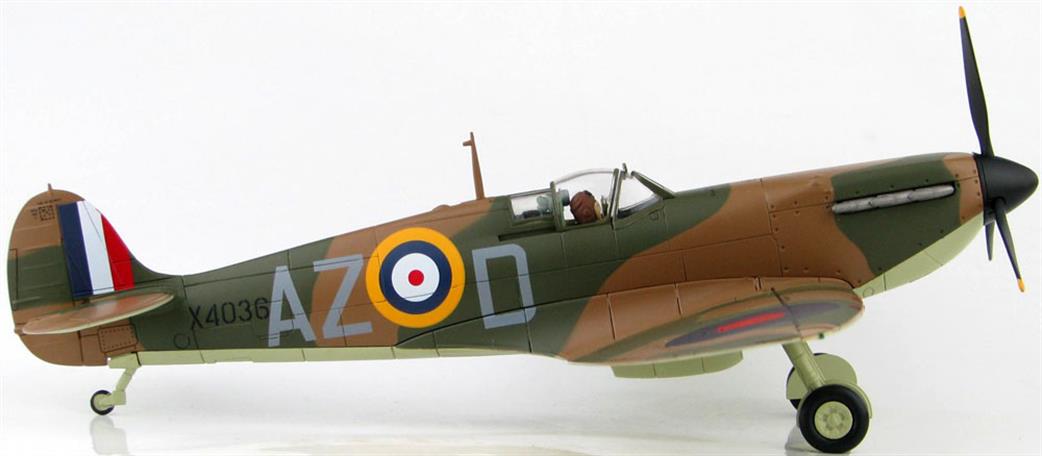 Hobby Master HA7816 Spitfire Mk.1 Battle of Britain Robert Doe WW2 Fighter Aircraft Model 1/48