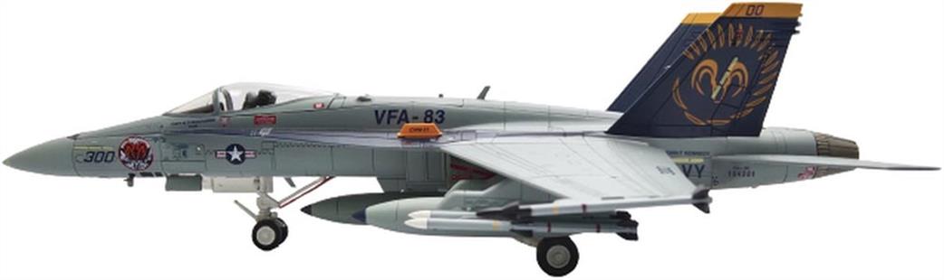 Hobby Master 1/72 HA3555 McDonnell Douglas F/A-18C Hornet USN VFA83 Rampagers Jet Model