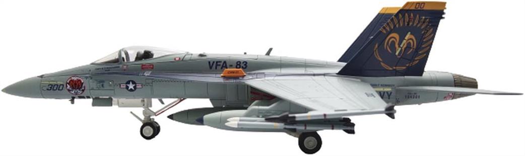 Hobby Master HA3555 McDonell Doulgas F/A-18C Hornet USN VFA83 Rampagers Jet Model 1/72