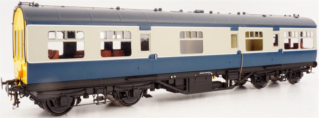 Heljan O Gauge 9104 50ft LMS Inspection Saloon BR Blue Grey Yellow Ends