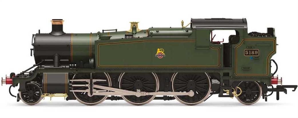 Hornby OO R3851 BR 5189 Ex-GWR 51XX Class Large Prairie 2-6-2T BR Lined Green Early Emblem