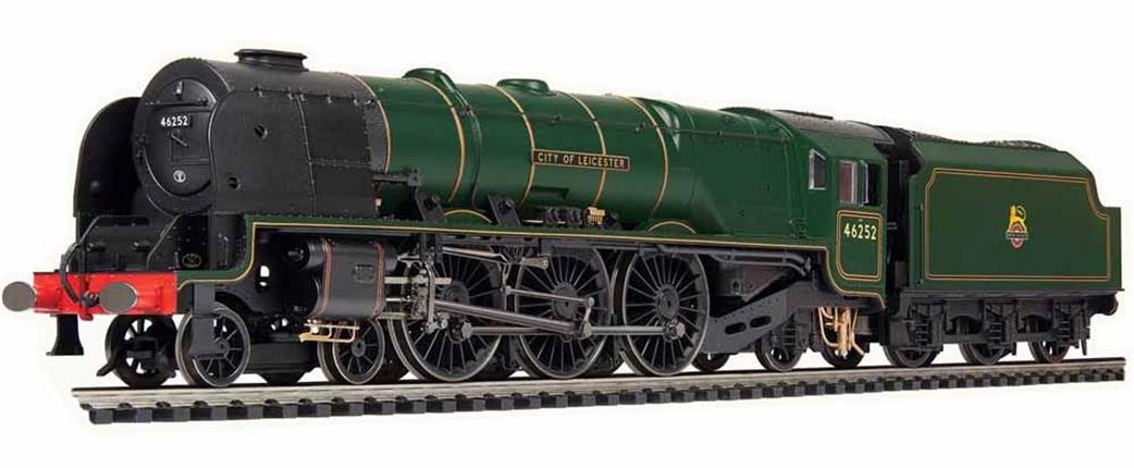 Hornby OO R3918 Dublo BR 46252 City of Leicester Stanier Coronation Class 4-6-2 Lined Green Early Emblem Diecast Body