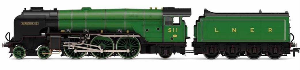 Hornby OO R3974 LNER 511 Airborne Thompson Class A2/3 4-6-2 Pacific LNER Apple Green