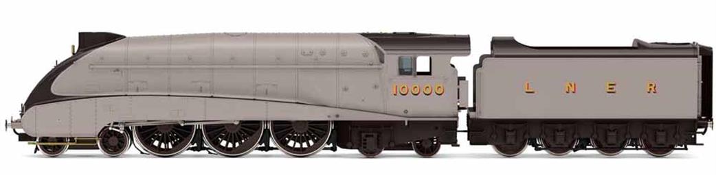 Hornby OO R3978 LNER 10000 Rebuilt Gresley Class W1 Streamlined 4-6-4 Silver Grey