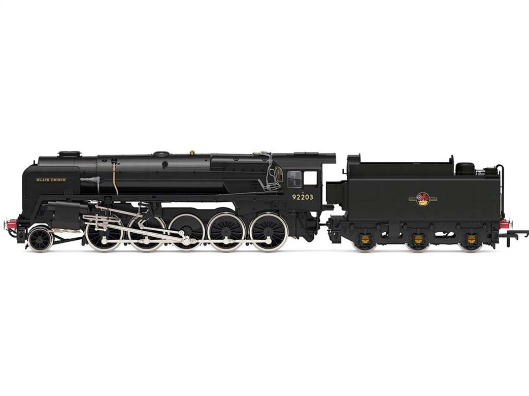 Hornby R30351 BR 92203 Black Prince Class 9F 2-10-0 Heavy Freight Engine Black Late Crest As Preserved OO