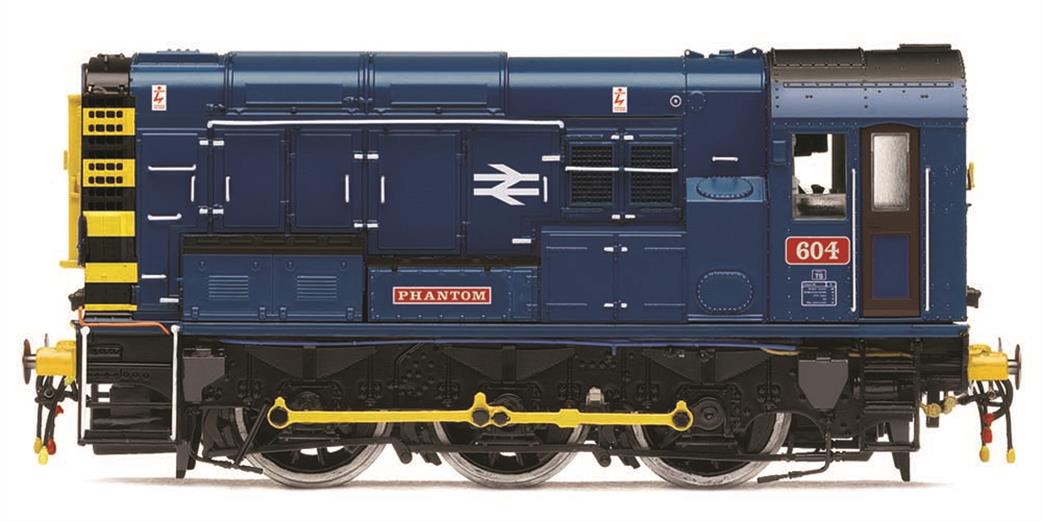 Hornby R30115 GWS 08604 604 Phantom BR Class 08 0-6-0 Diesel Shunter BR Blue OO