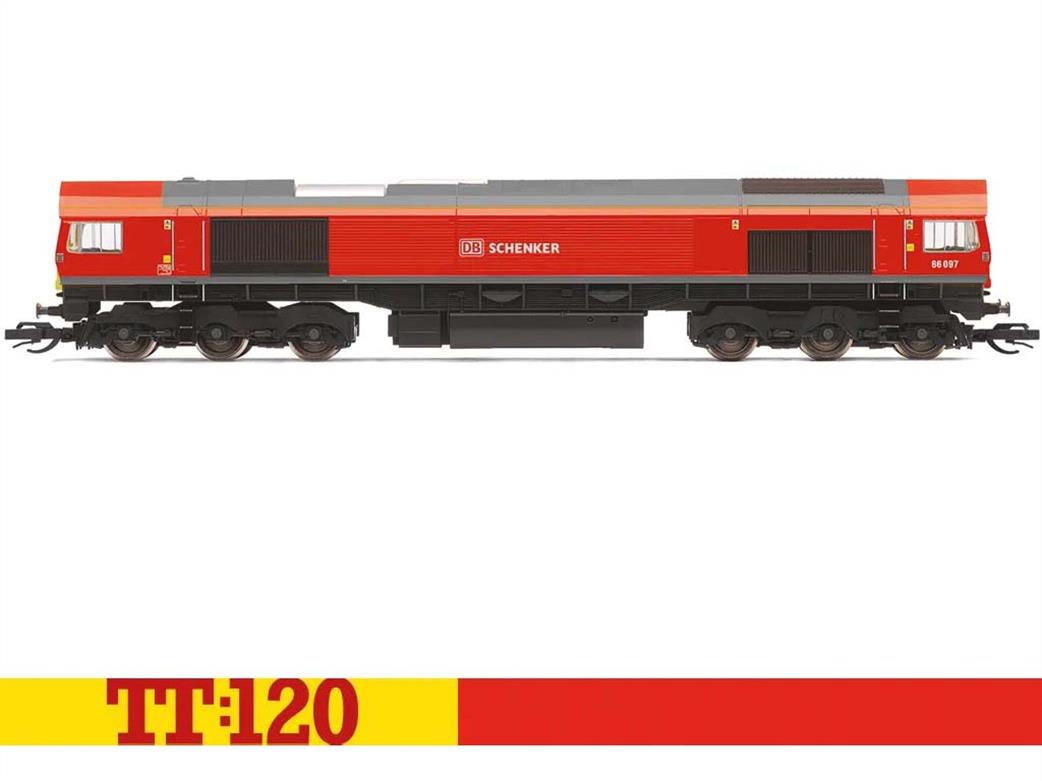 Hornby TT:120 TT3017TXSM DB Schenker 66097 Class 66 Diesel Locomotive DB Red HM7000 Sound