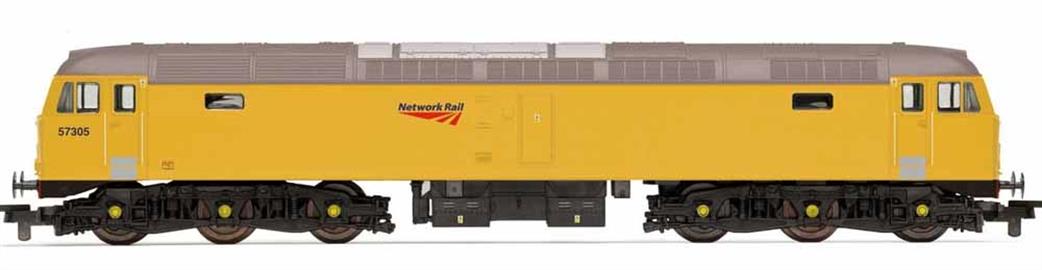 Hornby OO R30043 Railroad Plus Network Rail 57305 Class 57 Co-Co Diesel Engineers Yellow