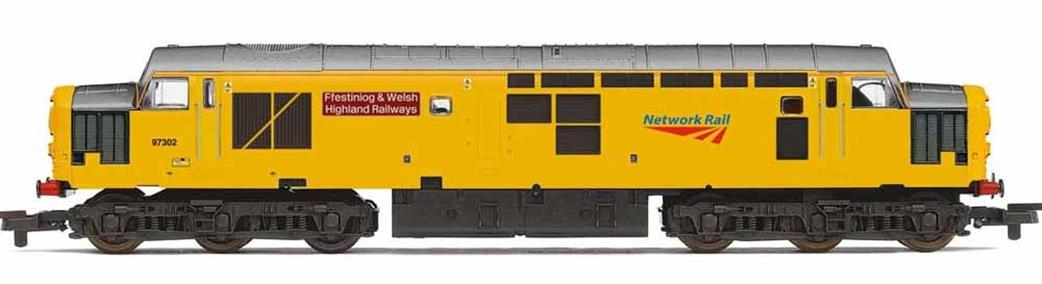 Hornby R30044 Railroad Network Rail 97302 Ffestiniog & Welsh Highland Railways Class 37 Engineers Yellow OO