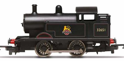 This small locomotive, painted in British Railways black livery, is representative of the kind you might have found shunting around dockyards or hauling mixed traffic on a light railway or branch line in the countryside. Small locomotives like this were easy to operate and maintain and were capable of traversing the tightest radius curves.