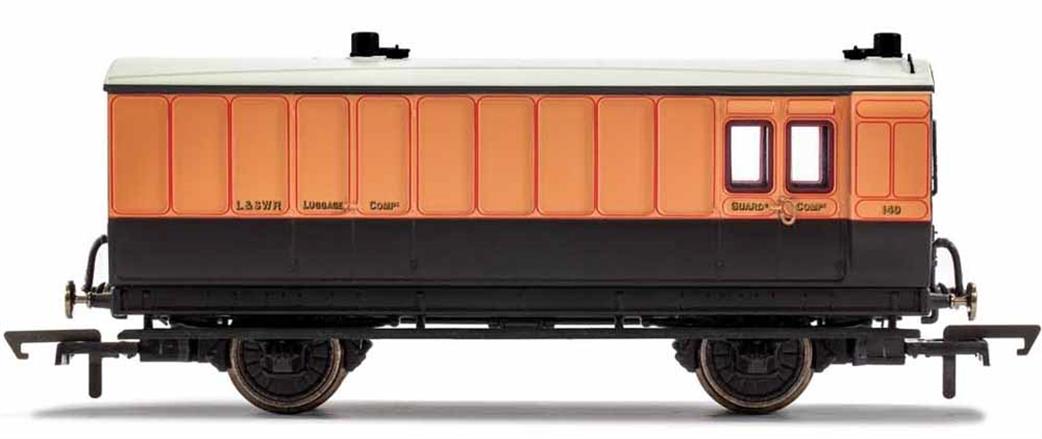 Hornby OO R40064 LSWR 140 4 Wheel Brake Baggage Coach