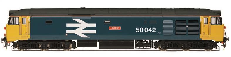 Triumph' was allocated to the Stoke Division in 1968, being re-numbered 50042 in 1973 under the TOPS classification system and shedding D442 as its first number. In 1974 No. 50042 was relocated to the Bristol Bath Road Shed throughout its later life and named 'Triumph' in 1978. The locomotive was eventually withdrawn at the end of 1990 having spent almost exactly 22 years in service.