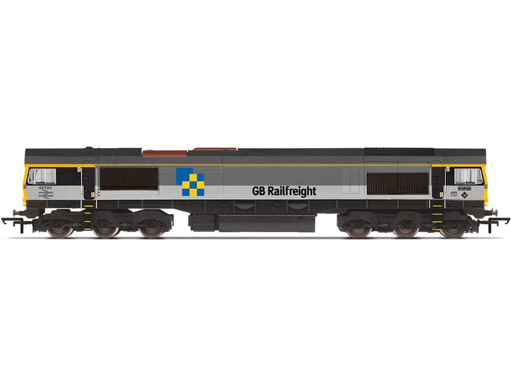 Hornby OO R30152 GBRf 66793 Class 66 Co-Co Diesel Heritage Livery Railfreight Triple Grey Construction Sector Logos