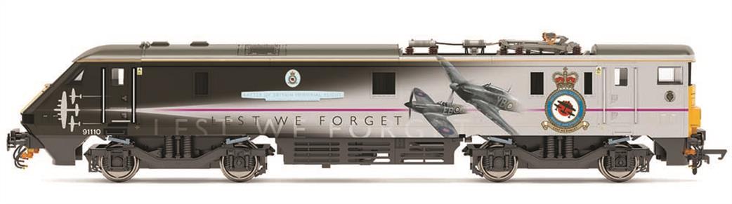 Hornby OO R30166 VTEC 91110 Battle of Britain Memorial Flight Class 91 Bo-Bo Electric Locomotive