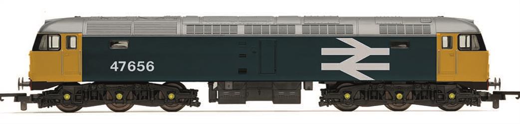 Hornby OO R30179 RailRoad Plus BR 47656 Class 47/4 Co-Co Diesel Locomotive Large Logo Blue
