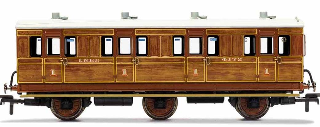 Hornby OO R40081 LNER, 6 Wheel Coach, 1st Class, 4172 - Era 3