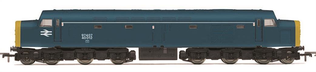 Hornby OO R30191 Railroad Plus BR 97407 Class 40 Diesel Locomotive 40012 Departmental Service Blue Livery