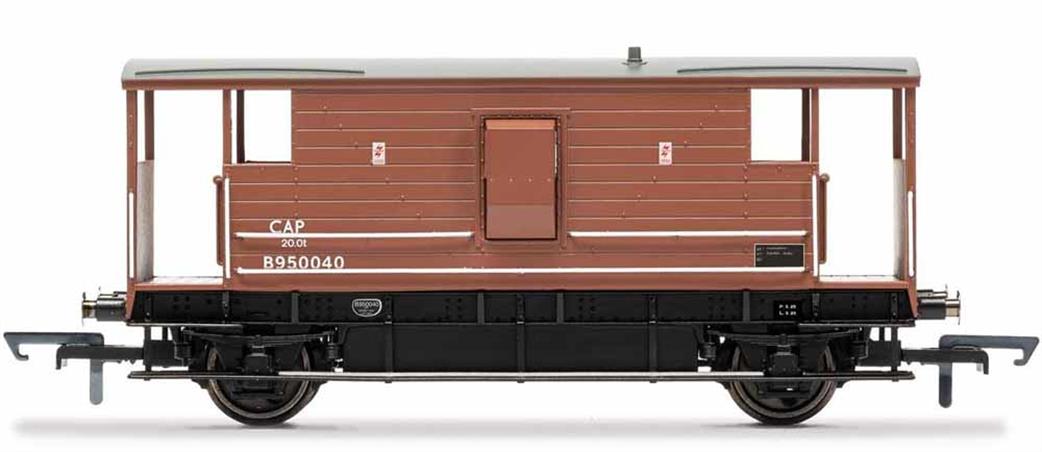 Hornby OO R60019 BR LMS Design 20-ton Goods Train Brake Van B950040 Bauxite Era 4