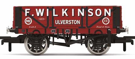 This wagon carries a livery based on one dating to July 1906 belonging to F. Wilkinson and was based at Ulverston. The wagon would likely have been used for the transportation of coal from Yorkshire to the Furness area. This wagon is typical of the freight that could be found on Britain’s railways throughout much of the 20th century.