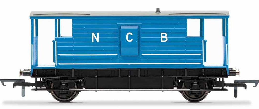 Hornby OO R60039 NCB ex-LMS 20ton Goods Train Brake van NCB Blue