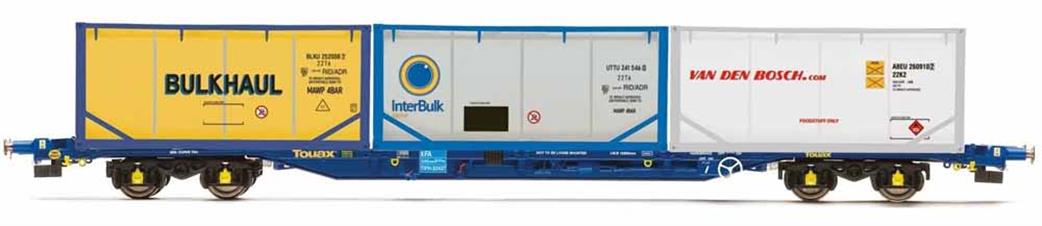 Hornby R60045 Touax, KFA Container Wagon, with 3 x 20’ Tanktainers - Era 11 OO