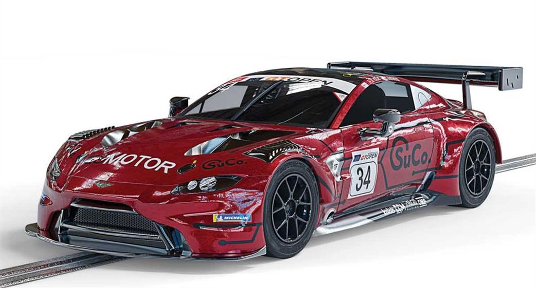 Scalextric 1/32 C4233 Aston Martin GT3 Vantage TF Sport GT Open 2020 Slot Car Model