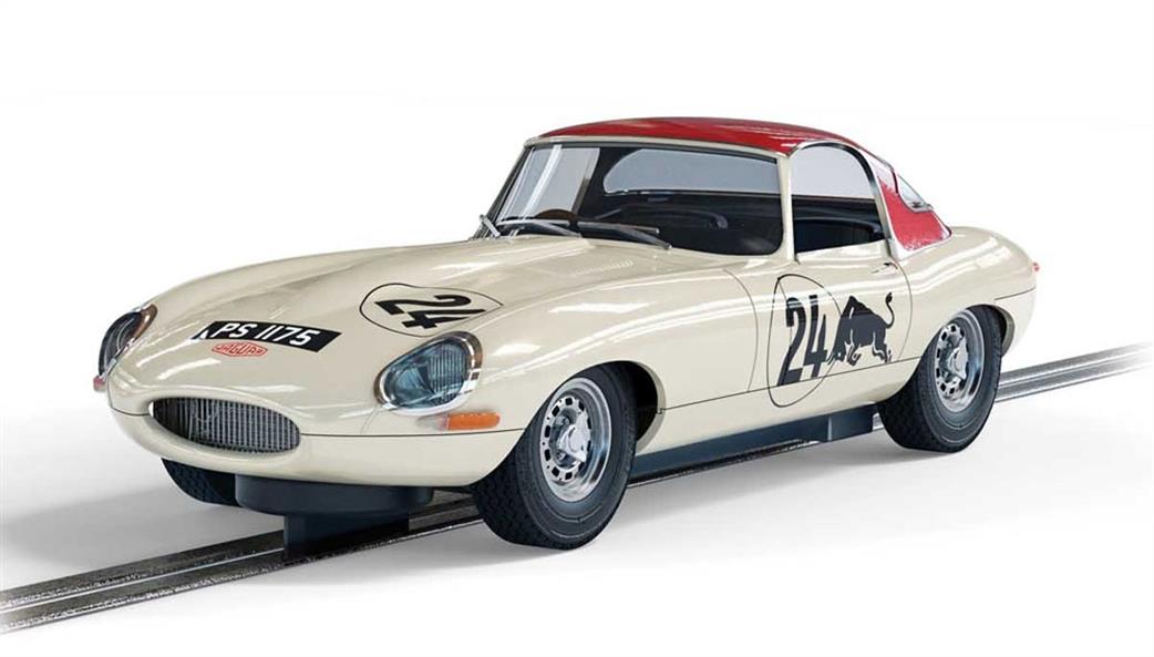 Scalextric 1/32 C4232 Jaguar E-Type  Goodwood Revival Adrian Newey Slot Car model