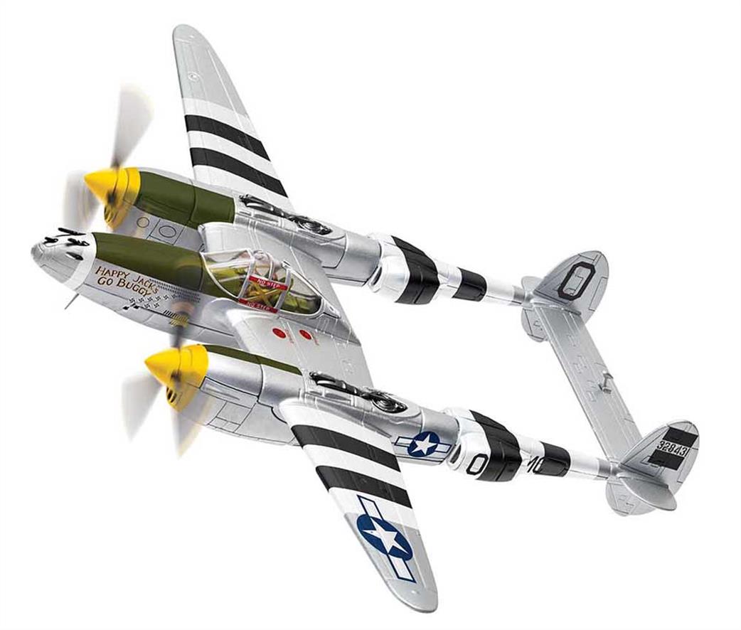 Corgi 1/72 AA36616 Lockheed P38J Lightning 43 28431 MC O Happy Jacks Go Buggy Capt J M Ilfrey 79th FS 20th FG