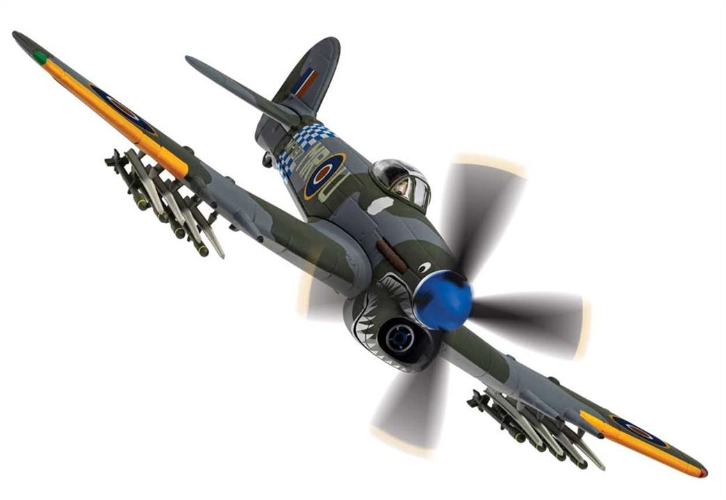 Corgi 1/72 AA36513 Hawker Typhoon Sharkmouth RAF Warmwell 1945