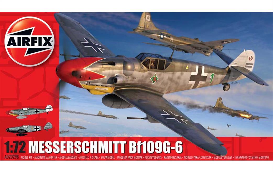 Airfix 1/72 A02029B Messerschmitt Bf109G-6 Aircraft Kit