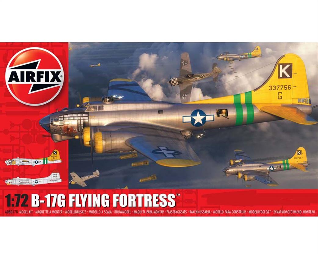 Airfix A08017B B-17G Flying Fortress WW2 American Bomber Kit 1/72