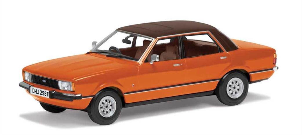 Corgi 1/43 VA11915 Ford Cortina Mk4 2.3S in Orange Diecast Car Model