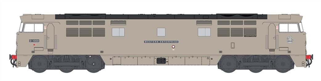 Heljan O Gauge 5296 D1000 Western Enterprise Desert Sand with Small Yellow Panels