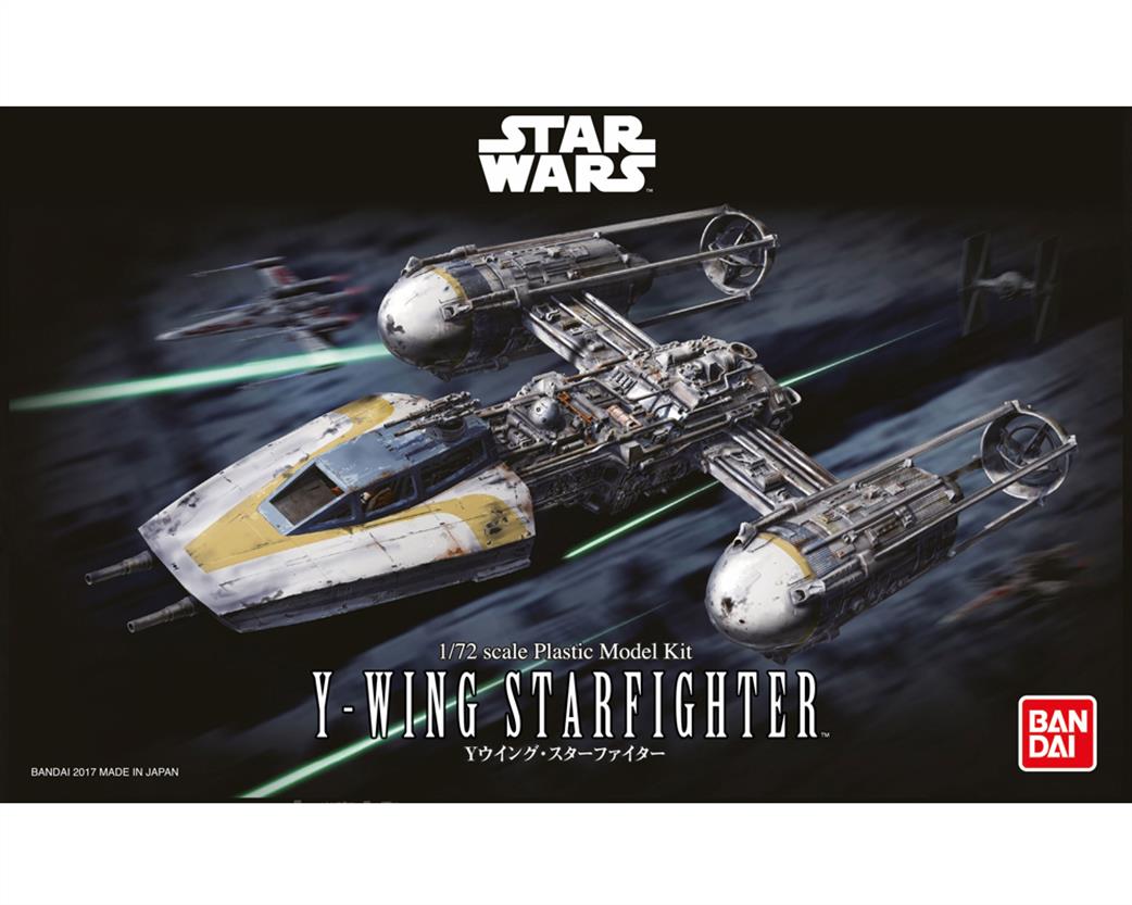 Bandai 1/72 01209 Y-Wing Starfighter Plastic Kit