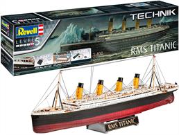 Revell 00458 1/400th Technik RMS Titanic Ship KitLength 67mm   Number of Parts 262