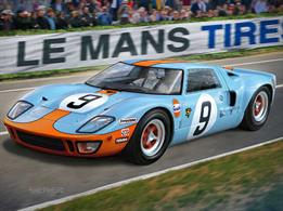 Revell 07696 1/24th Ford GT40 Le Mans 1968 Race Car Kit Limited EditionNumber of Parts 96   Length 174mm   Width 81mm   Height 42mm