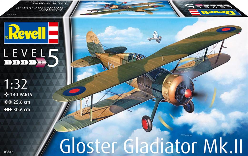 Revell 1/32 03846 Gloster Gladiator Mk.11 Fighter Kit