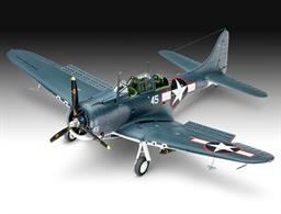 Revell 03869 1/48th SBD-5 Dauntless US Navy Dive Bomber KitNumber of Parts    Length mm   Wingspan mm