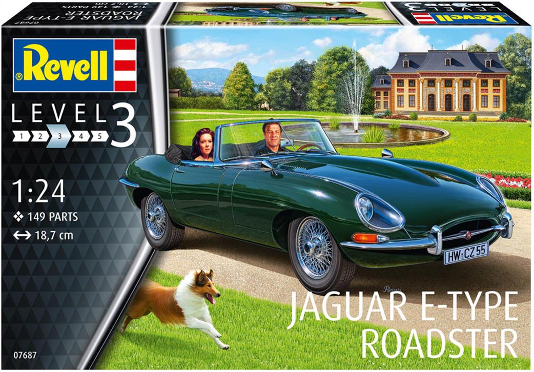 Revell 1/24 07687 Jaguar E-Type Roadster Car Kit