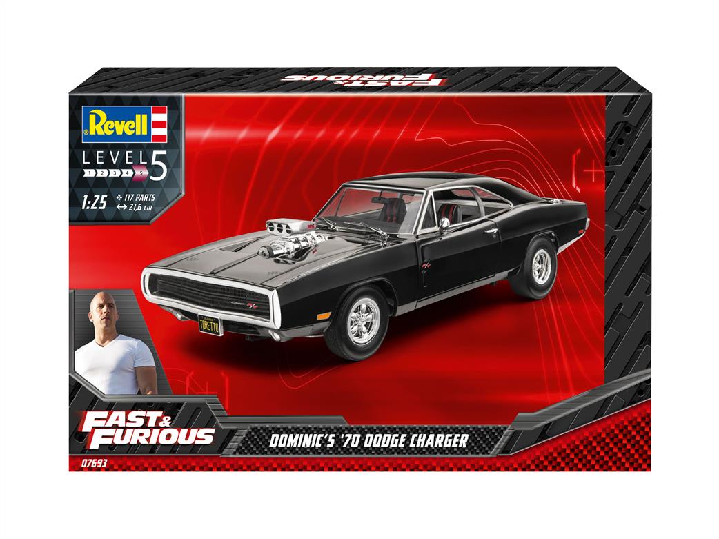 Revell 1/25 07693 Dominic's 1970 Dodge Charger (Fast&Furious) Car Kit