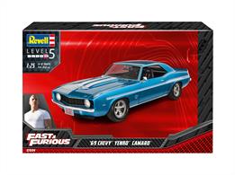 Revell 07694 1/24th 1969 Chevy Camaro Yenko (Fast&amp;Furious) Car KitNumber Of Parts   Length mm