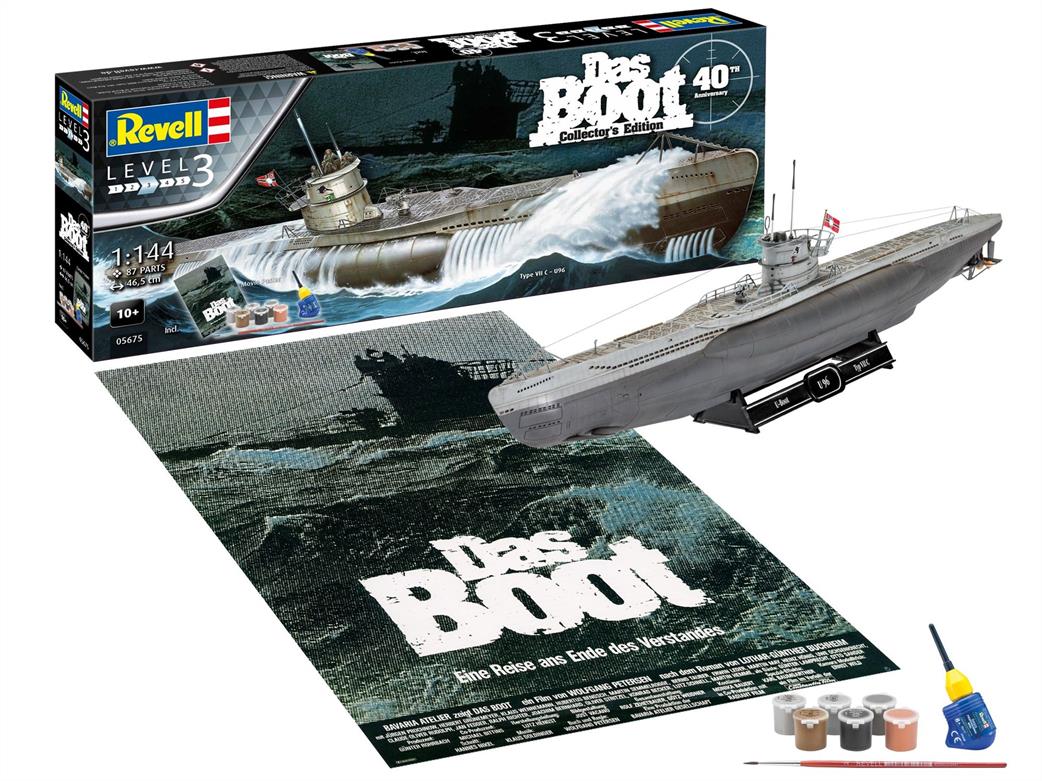 Revell 05675 Das Boot Movie 40 Years Collectors Edition Kit Gift Set 1/144