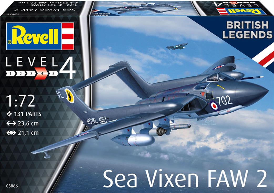 Revell 1/72 03866 British Legends Sea Vixen FAW 2 70th Anniversary Kit