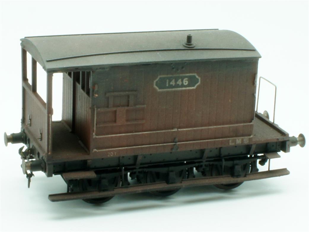 Preowned O Gauge SH1 LMS 6 Wheel Brake Van 1446