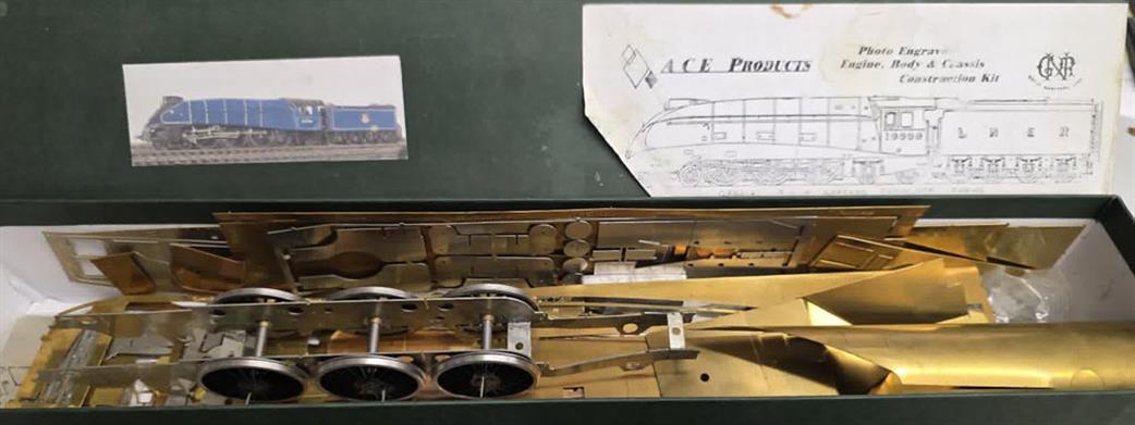 Preowned O Gauge W1 Part Built Ace Products W1 Gresley 4-6-4 Locomotive Kit