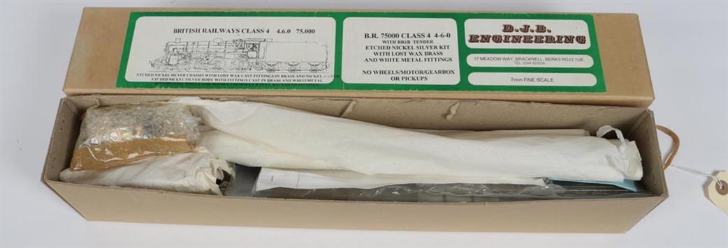 Preowned O Gauge SH3 DJB BR Standard Class 4-6-0 75000 Kit with wheels