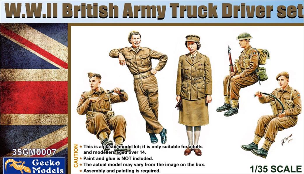 Gecko Models 1/35 35GM0007 WW2 British Army Truck Driver Set