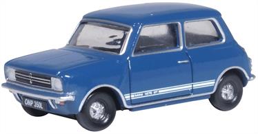 Oxford Diecast 76MINGT006 1/76th Mini 1275GT Teal Blue